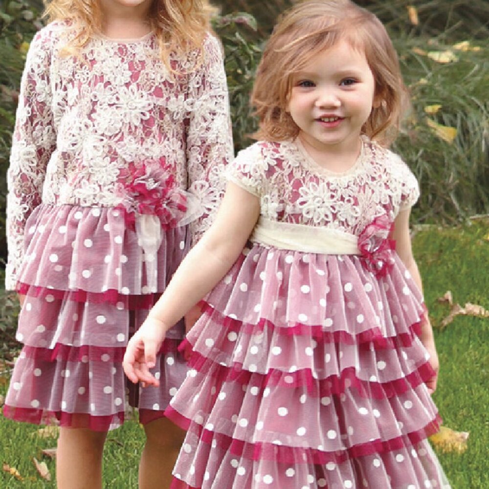 Isobella &‎ Chloe Darling Toddler Dress Cherry Red & Ivory Lace 2T NEW